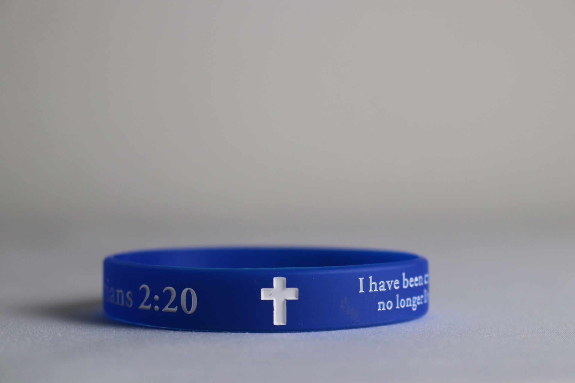 Galatians 2:20 Identity Rubber Bracelet