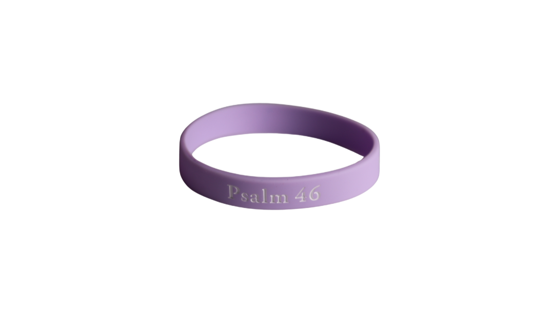 Psalm 46 Refuge Rubber Bracelet